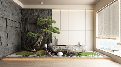 新中式景观造景3D模型下载